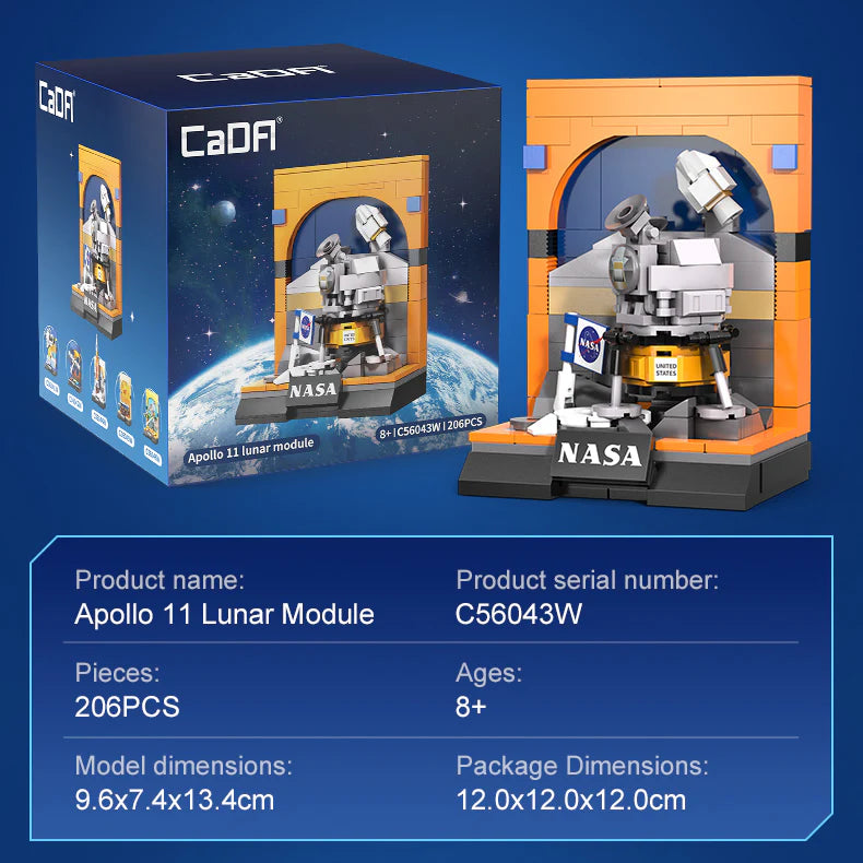 Apollo 11 Lunar Module - 206 pieces (13cm Tall)