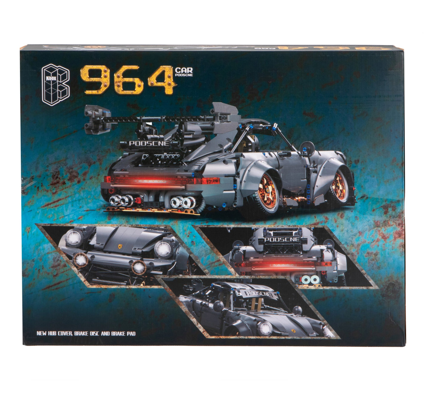Stanced 964 Sports Car - 2435 pieces (49cm Long)