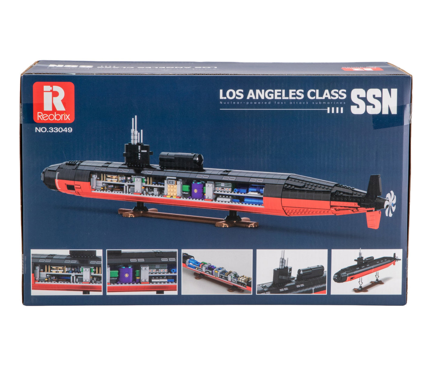 Los Angeles Class Nuclear Submarine - 2750 pieces (87cm Long)