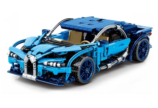 Pullback Bugatti Chiron - 469 pieces (23cm Long)