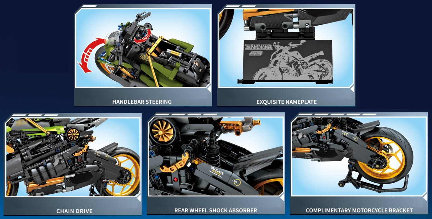 1/5 Ducati Streetfighter V4 Lambo Special - 1720 pieces (46cm Long)