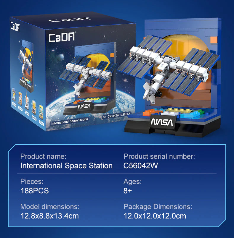 International Space Station - 188 pieces (13cm Tall)