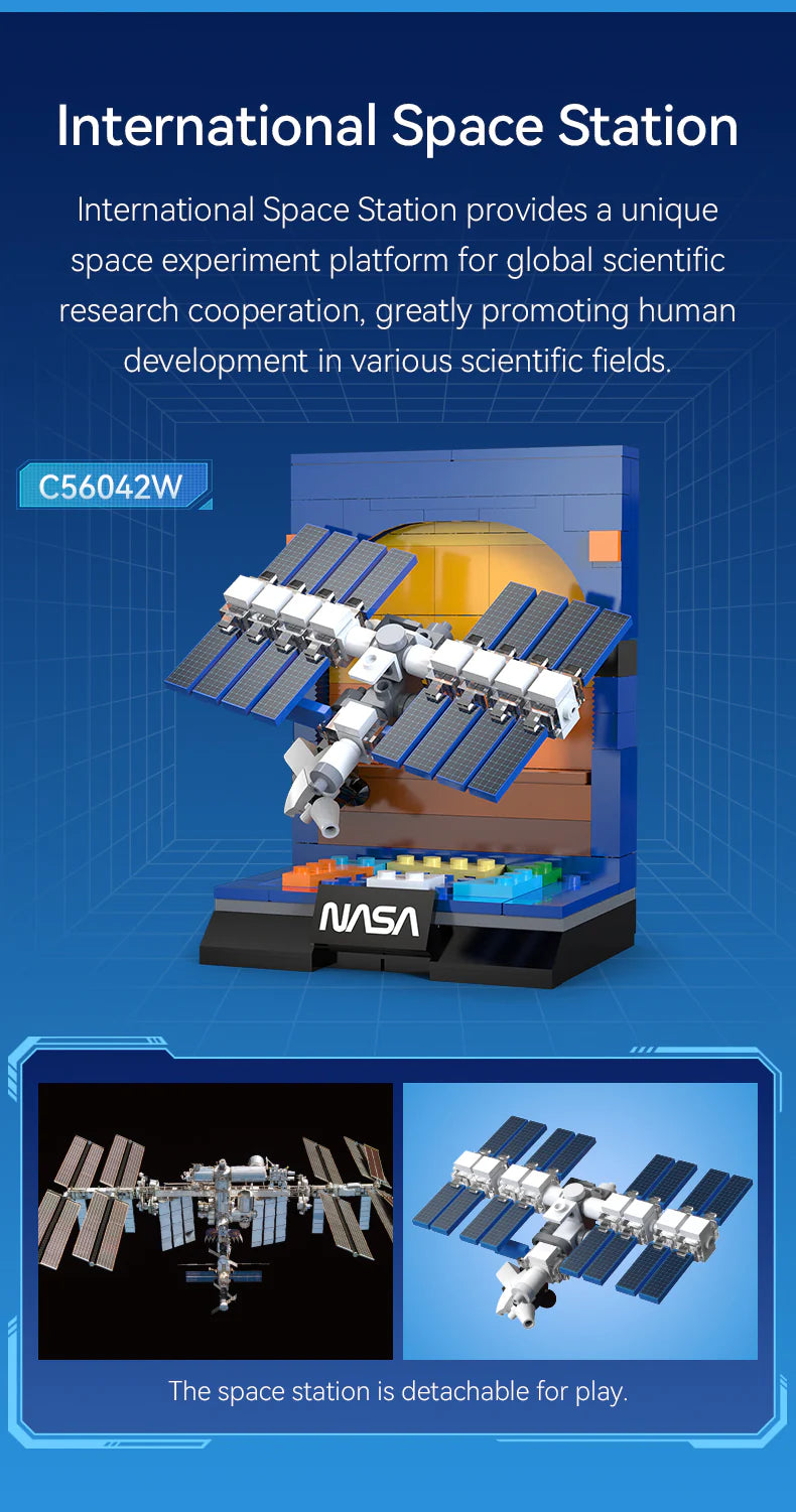 International Space Station - 188 pieces (13cm Tall)