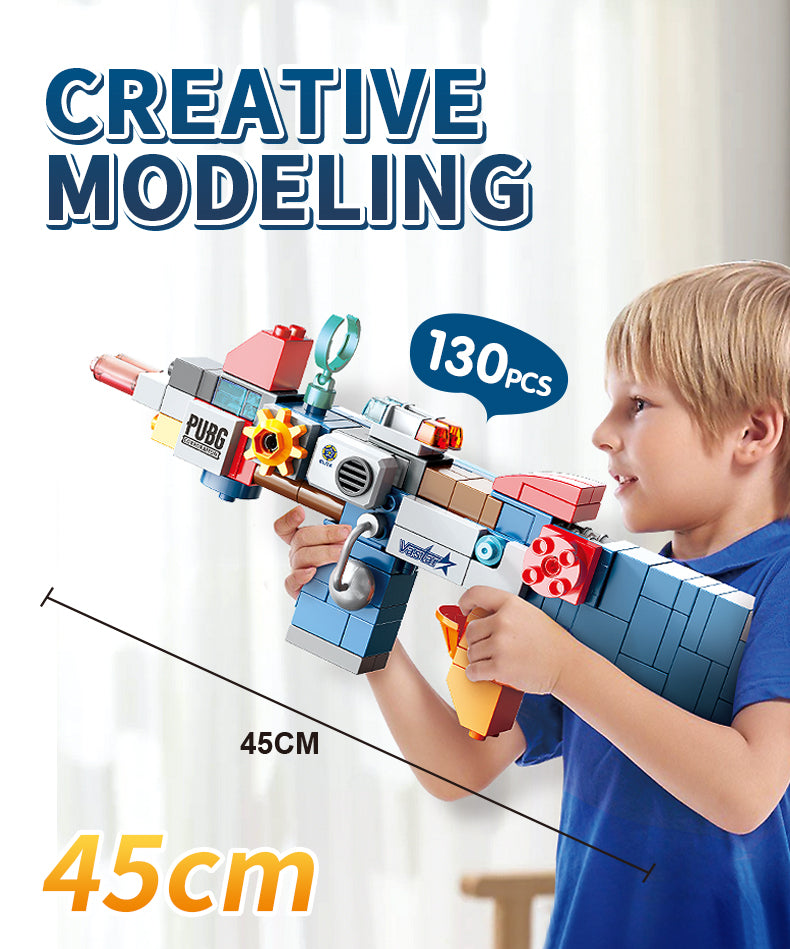 BabaBlokkies Playgun - 130 pieces (45cm Long)