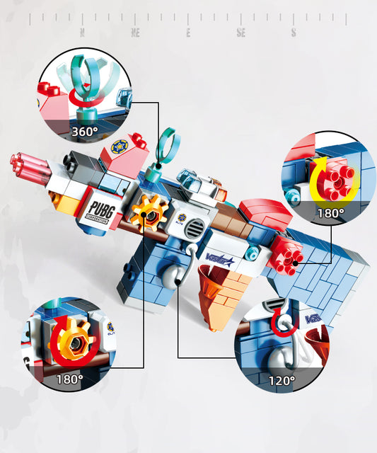 BabaBlokkies Playgun - 130 pieces (45cm Long)
