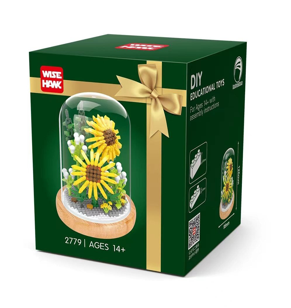 Sunflowers - 512 (Micro) Pieces (12.6cm Tall)