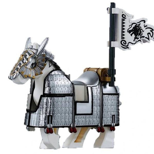 Heavy Armoured Horse (Silver)