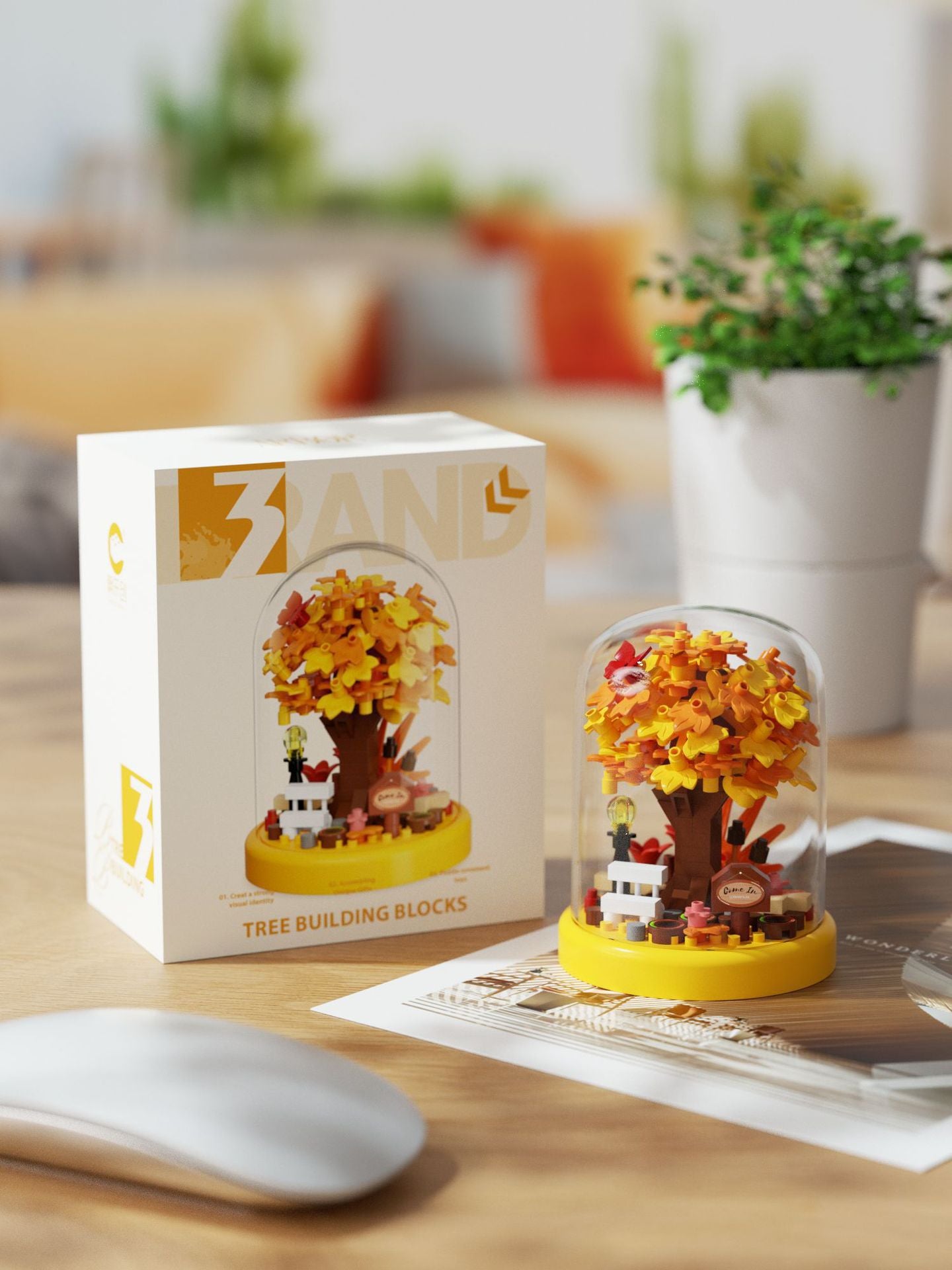 Autumn Tree - 280 (Micro) pieces (7.8cm tall)