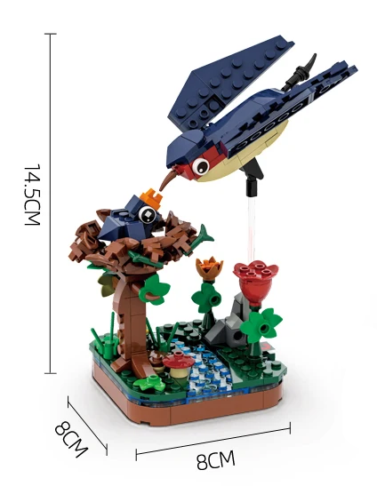 Swallow - 189 pieces (14.5cm Tall)