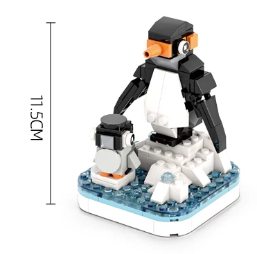 Penguin - 139 pieces (11.5cm Tall)